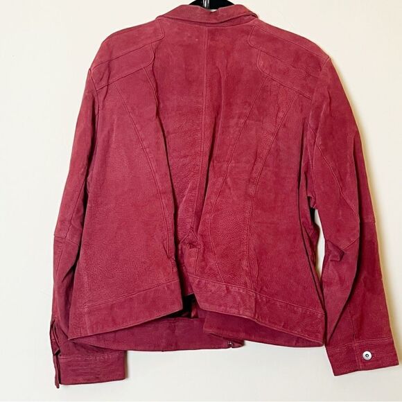 Ashley Stewart Vintage Red Genuine Suede Short Jacket, Size 3X - Picture 5 of 13